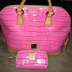 Dooney and Bourke bag with matching wallet
